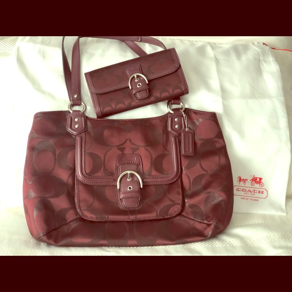 Coach Buckle Bag and Wallet